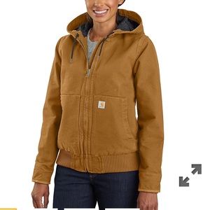 Carhartt Sherpa lined Loose Fit Duck Jacket size small, excellent condition